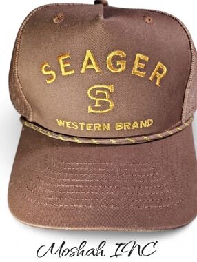 Seager Western Brand SnapBack Rope Hat New with Tags One Size Fits All
